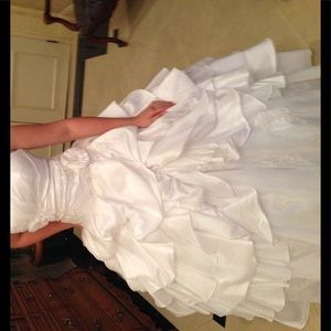 White ball gown